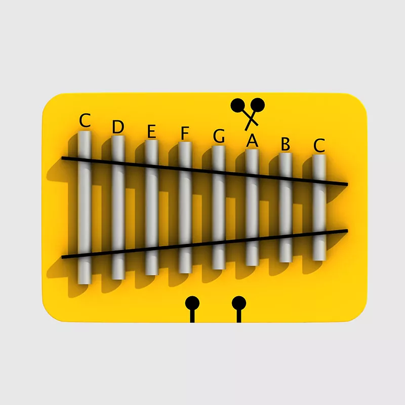د پاګوډا بیلز ماشومان، وړکتون د سوداګریزې لوبې ډګر د موسیقۍ وسایل